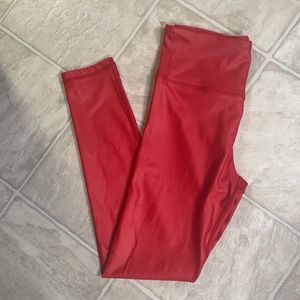 Red Metallic Light n Tight Hi-Rise 7/8 24"